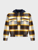 Men's Brown Boxy Fit Checked Casual Shirt