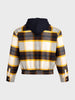 Men's Brown Boxy Fit Checked Casual Shirt