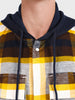 Men's Brown Boxy Fit Checked Casual Shirt