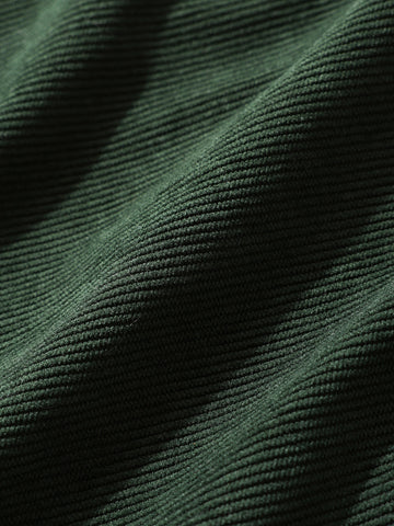 Men's Green Boxy Fit Embroided Street Wear Shirt