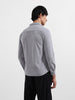 Men's Grey Regular Fit Solid Casual Shirt