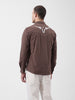 Men's Brown Regular Fit Embroided Street Shirt