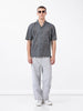 Men's Grey Relaxed Fit Solid  Resort Wear Shirt