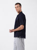 Men's Blue Relaxed Fit Solid  Resort Wear Shirt