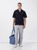Men's Blue Relaxed Fit Solid  Resort Wear Shirt