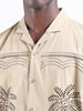 Men's Beige Relaxed Fit Resort Wear Shirt