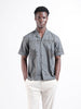 Men's Grey Relaxed Fit Solid  Resort Wear Shirt