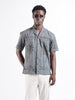 Men's Grey Relaxed Fit Solid  Resort Wear Shirt