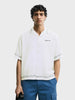 Men's White Relaxed Fit Embroided Resort Wear Shirt