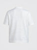 Men's White Oversized Fit Flat Knit Textured Shirt