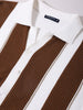 Men's Cream Slim Fit Textured Flat Knit Shirt