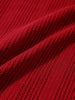 Men's Maroon Slim Fit Flat Knit Textured Shirt