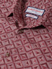 Men's Rust Regular Fit Printed Print Shirt
