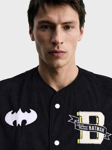 Men's Black Boxy Fit  Character Shirt