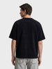 Men's Black Boxy Fit  Character Shirt