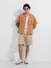 Men's Yellow Relaxed Fit Embroidered Tom&Jerry Character Shirt
