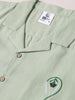 Men's Green Relaxed Fit Embroidered Tom&Jerry Character Shirt