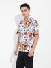 Men's White Relaxed Fit Scooby Doo Character Printed Shirt