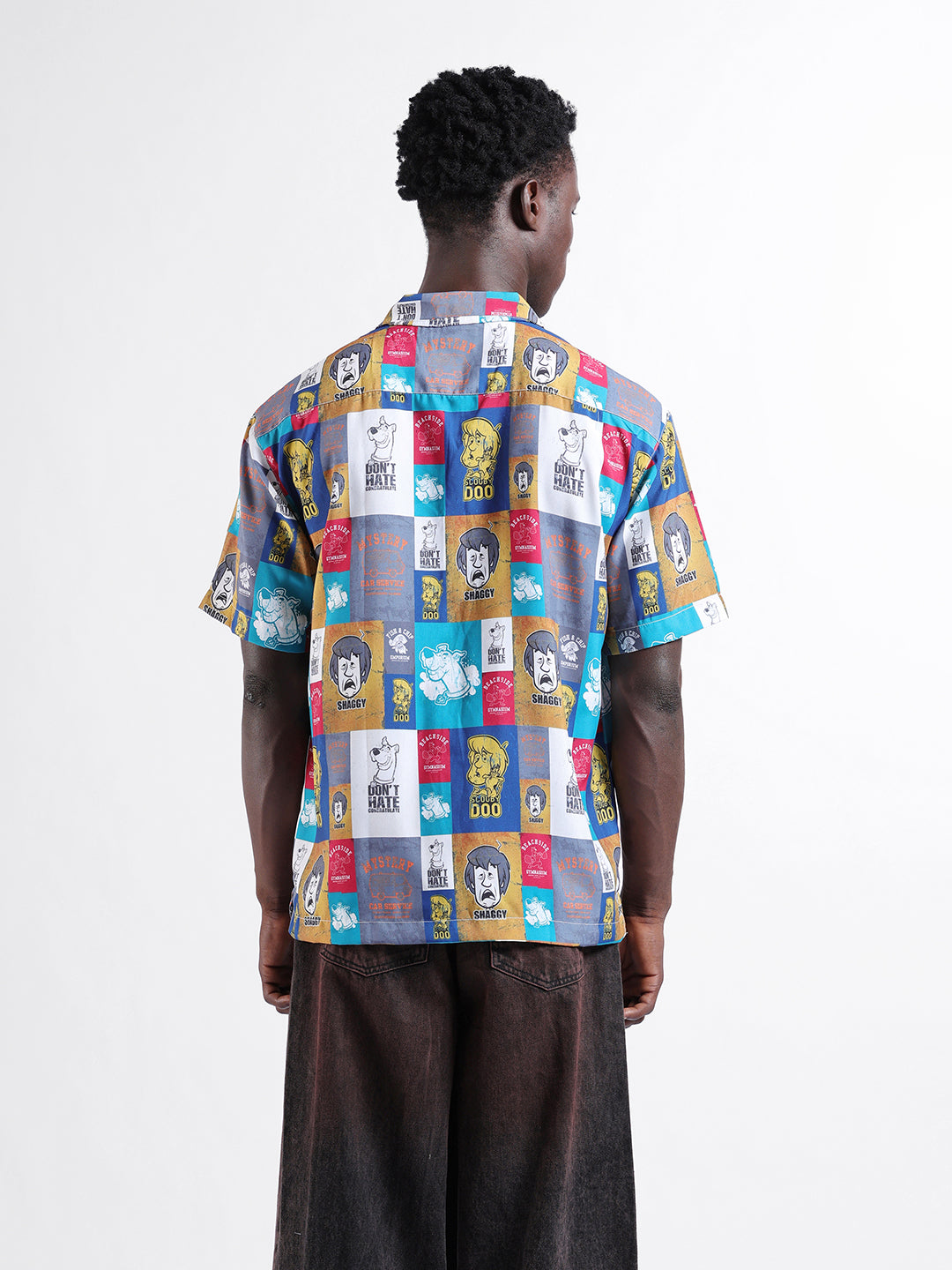 Men's Multicolor Relaxed Fit Character Scooby-Doo Printed Shirt