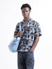 Men's Black Relaxed Fit Character Scooby-Doo Printed Shirt