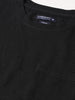 Men's Black Boxy Fit Textured Casual T-Shirt