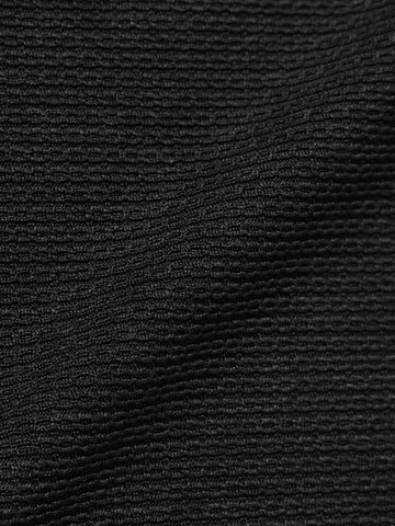 Men's Black Boxy Fit Textured Casual T-Shirt