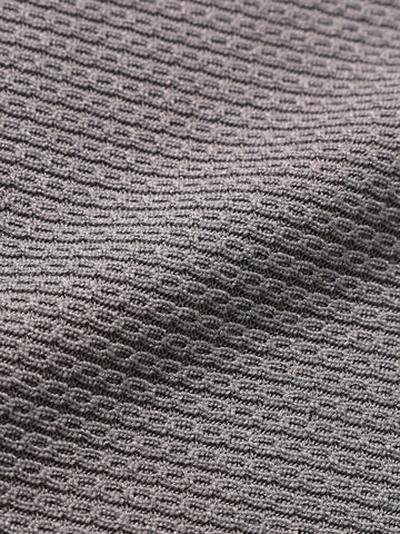 Men's Grey Boxy Fit Textured Casual T-Shirt