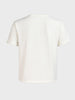 Men's White Boxy Fit Textured Casual T-Shirt
