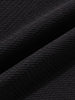 Men's Black Boxy Fit Textured Casual T-Shirt