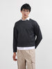 Men's Grey Boxy Fit Textured Casual T-Shirt