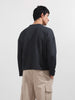 Men's Grey Boxy Fit Textured Casual T-Shirt