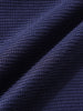 Men's Navy Blue Boxy Fit Textured Casual T-Shirt