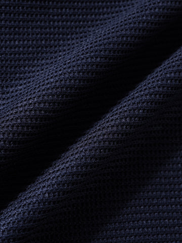 Men's Grey Boxy Fit Textured Casual T-Shirt