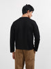 Men's Black Boxy Fit Textured Casual T-Shirt