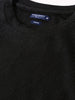 Men's Black Boxy Fit Textured Casual T-Shirt