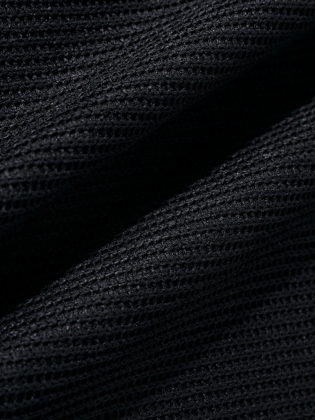 Men's Black Boxy Fit Textured Casual T-Shirt