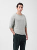 Men's Green Oversized Fit Textured Flat Knit Polo Collar T-Shirt