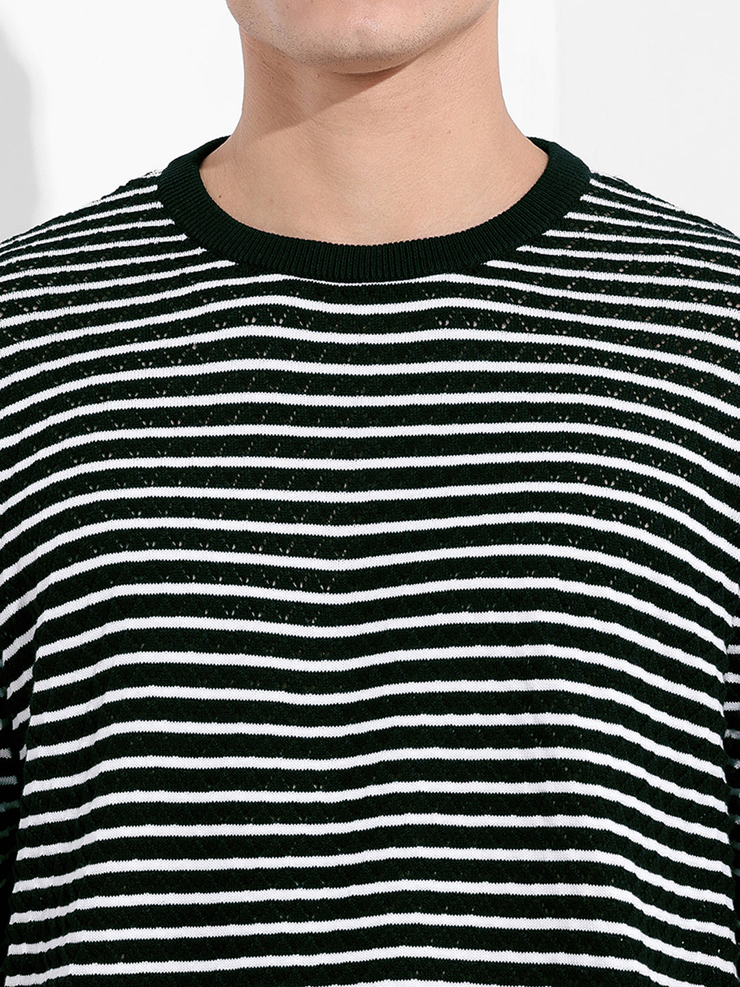 Men's Black Oversized Fit Polo Power T-Shirt