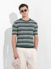 Men's Green Slim Fit Old Money T-Shirt