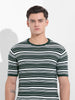 Men's Green Slim Fit Old Money T-Shirt