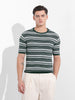 Men's Green Slim Fit Old Money T-Shirt