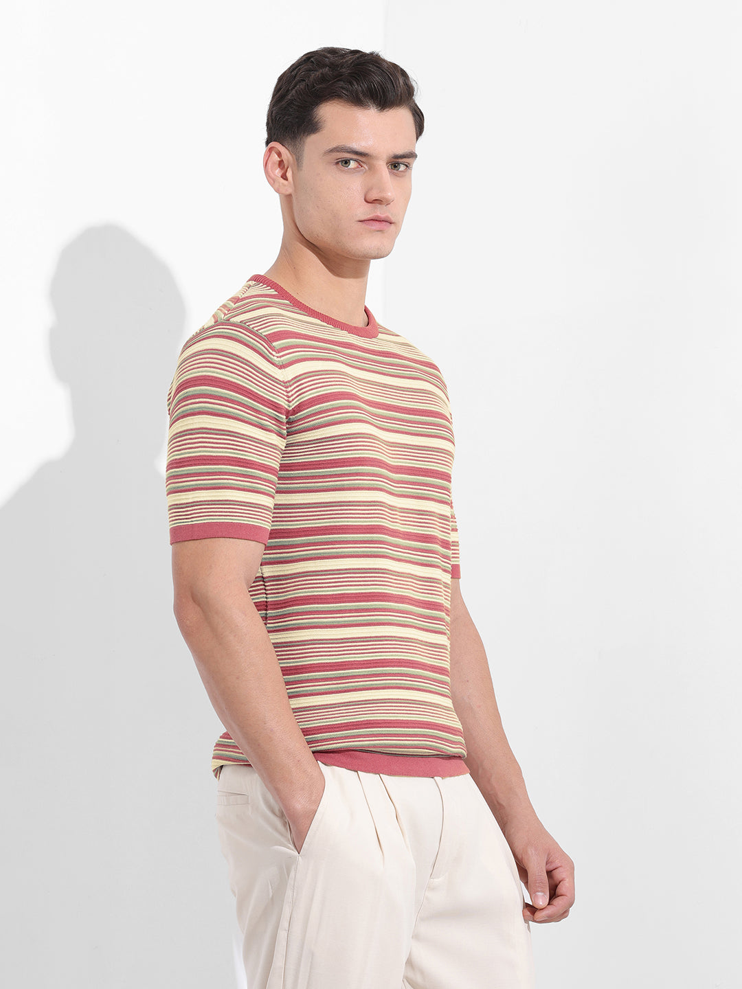 Men's Rust Slim Fit Old Money T-Shirt