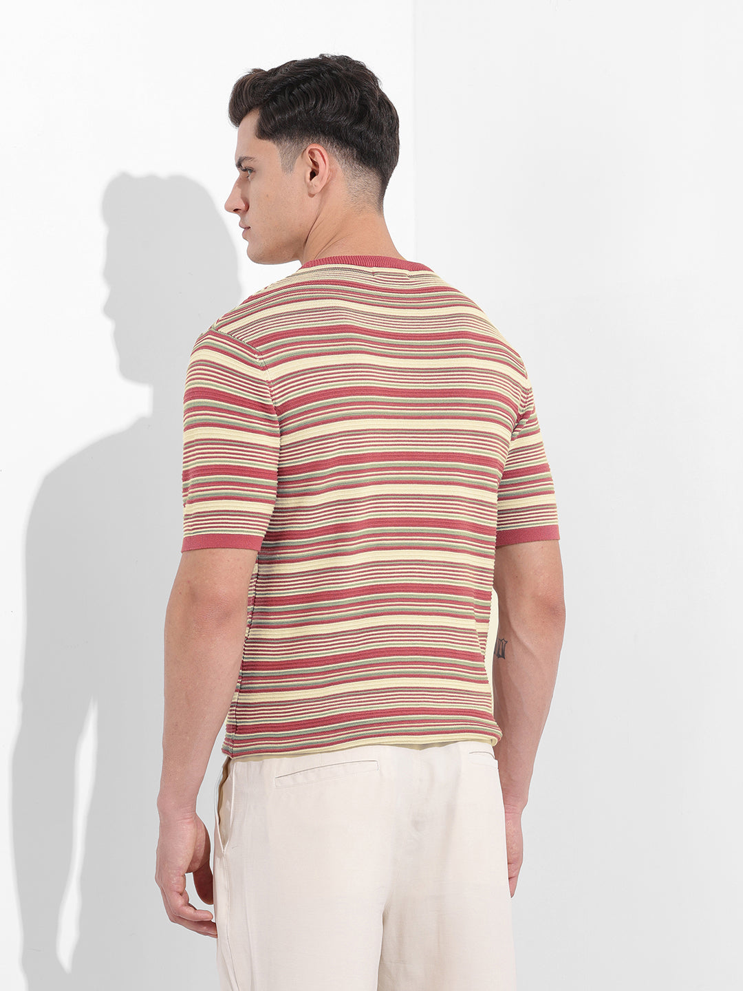 Men's Rust Slim Fit Old Money T-Shirt