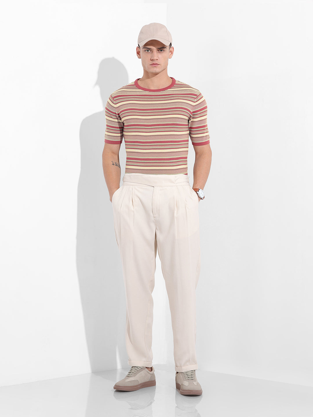 Men's Rust Slim Fit Old Money T-Shirt