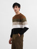 Men's Blue Slim Fit Flat Knit T-Shirt