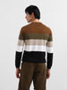 Men's Blue Slim Fit Flat Knit T-Shirt