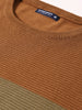 Men's Blue Slim Fit Flat Knit T-Shirt