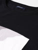 Men's Black Slim Fit Textured Flat Knit T-Shirt
