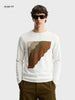 Men's White Slim Fit Solid Flat Knit T-Shirt