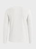 Men's White Slim Fit Solid Flat Knit T-Shirt